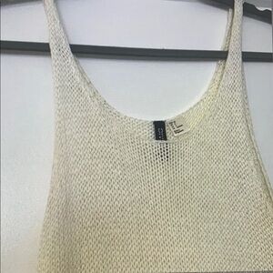 Cream Knit Tank Top